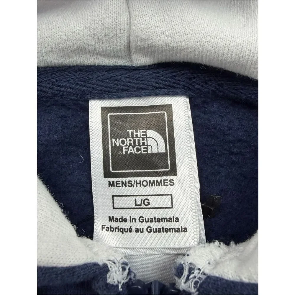 The North Face hoodie men’s size L blue full zip sweatshirt outdoor